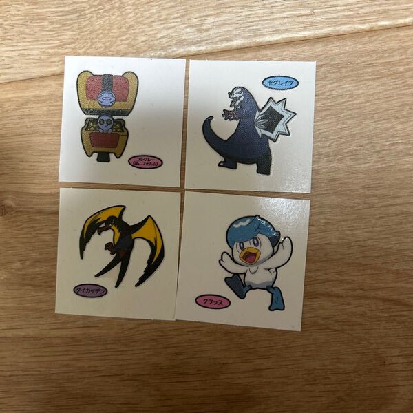 ポケモン ポケモンパン ポケモンデコキャラシール 4種 クワッス セグレイブ タイカイデン コレクレー