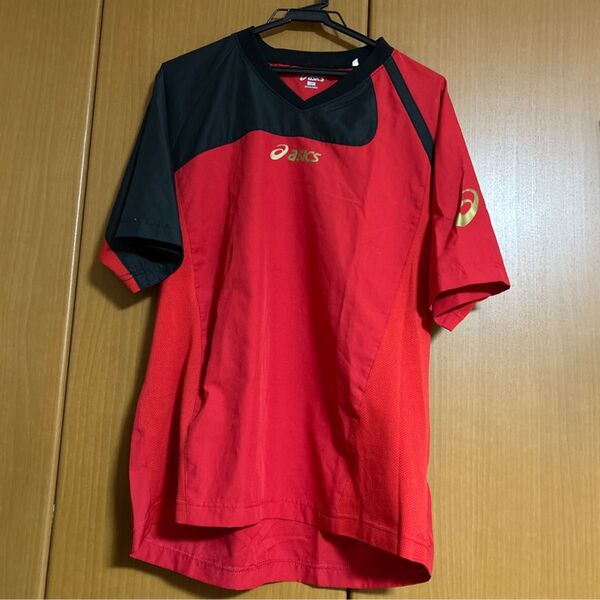 asics トレーニングウェア レッド