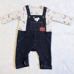【美品】スヌーピー ロンパース 60 70 PEANUTS