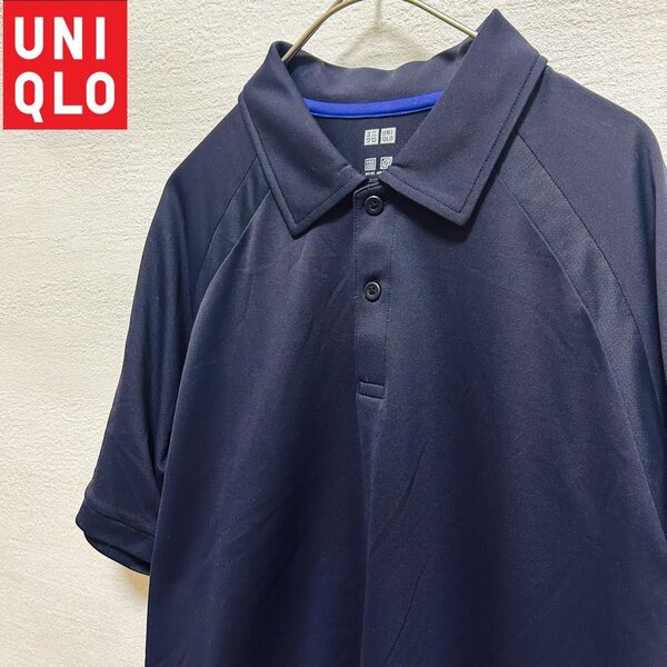 UNIQLOユニクロ ドライEX 吸湿速乾 メンズ半袖ポロシャツ Mサイズ