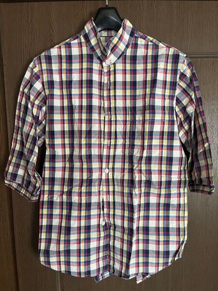 【美品】ADAM ET ROPE'/アダム エ ロペ チェックシャツ 半袖 メンズ メンズ Mサイズ