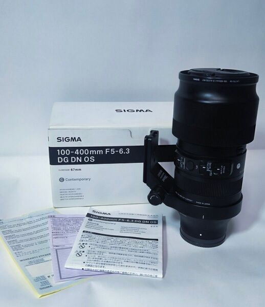 ライトバズーカ 望遠レンズ!!SIGMA 100-400 DGDN F5-6.3 OS 67m 三脚座付き Eマウント