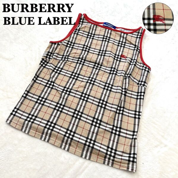 BURBERRY バーバリー ブルーレーベル ノースリーブトップス ノバチェック