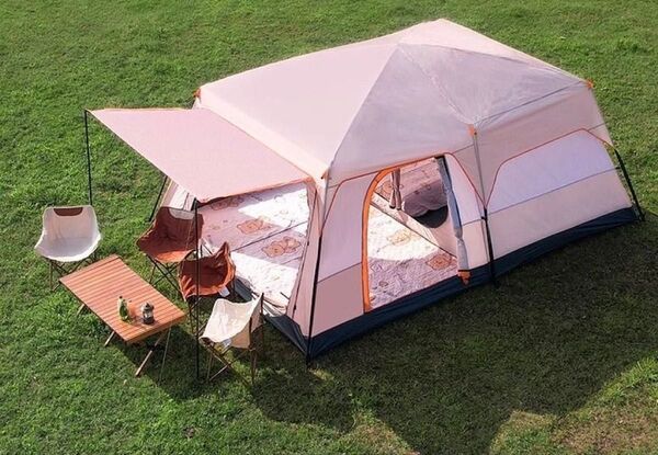 キャンプテント、ツールームテント、大型テント、6-12人用