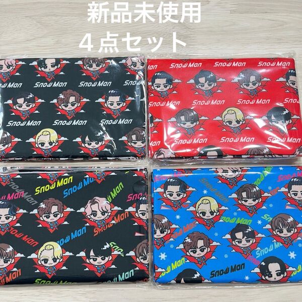【SALE】カットクロス 生地 布 4点セット スノチル