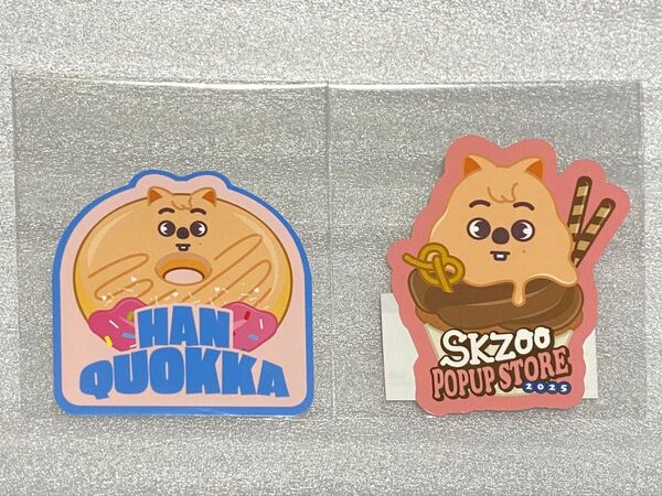 StrayKids スキズ SKZOO POPUP STORE 2025 くじ F賞 ハンクォッカ ステッカー 2枚セット