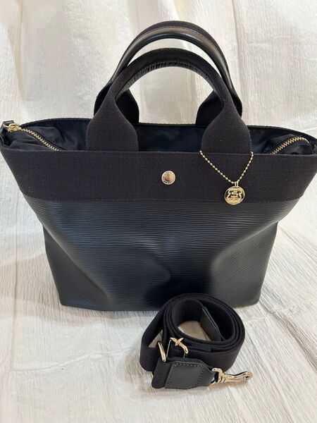 サックスバー エフィーefffy トプカピ コラボ トートバッグ ショルダー レザー 2way TOPKAPI ブラック