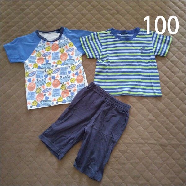 100サイズ 半袖 トップス 半ズボン ハーフパンツ 子供服 夏服 男の子