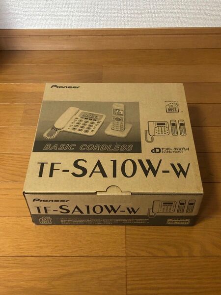 Pioneer★コードレス電話機/子機2台付★TF-SA10W-W★未使用/長期保管品