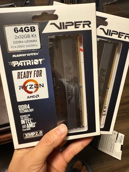 Patriot Viper 64GB DDR4 3200MHz 4本128GB