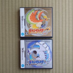 中古 【DS】ポケットモンスター ハートゴールド ソウルシルバー ポケウォーカー・外箱欠品 2本セット
