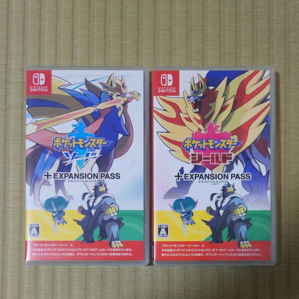 中古 【Switch】 ポケットモンスター ソード シールド+エキスパンションパスセット 2本セット