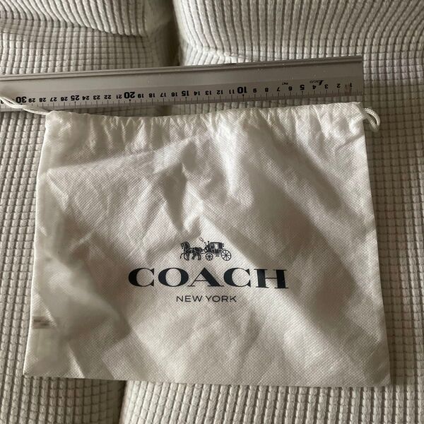 COACH 巾着袋 保存袋 ホワイト