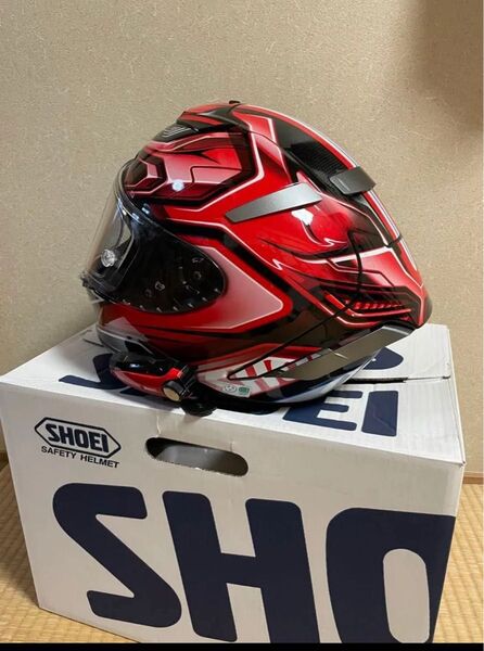 【SHOEI X-Fourteen AERODYNE TC-1(RED/BLACK)サイズXS】 フルフェイス ヘルメット
