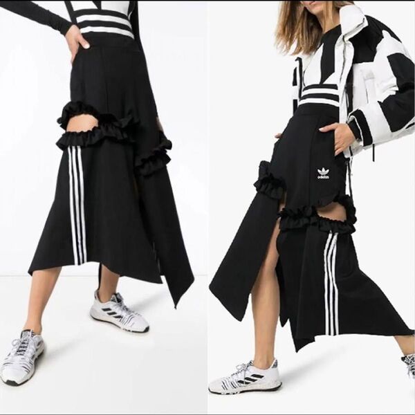 【美品】adidas フリル jkoo スカートアシンメトリースカート