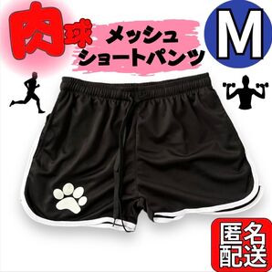 メンズ ショートパンツ M 肉球 パンツ メッシュ 熱中症対策 ベリーショート 通気性 履き心地抜群 おしゃれ