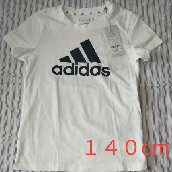 adidas Tシャツ 140cm ホワイト 新品 未使用 女の子
