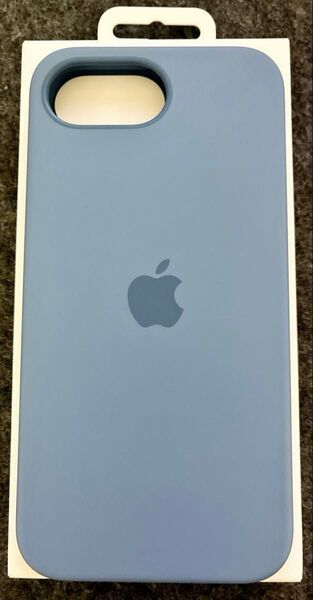 Apple純正 iPhone16e用シリコンケース ウインターブルー