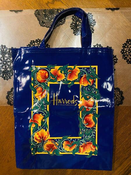 ハロッズ Harrods トートバッグ ビニールバッグ 美品
