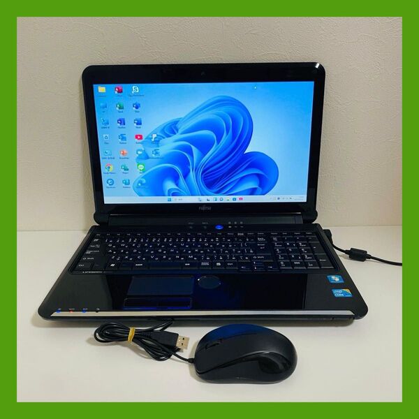 Y610 FujitsuノートパソコンSSDサクサクWindows11オフィス付