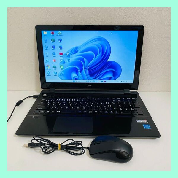 Y570 NECノートパソコン WEBカメラSSD Windows11オフィス付