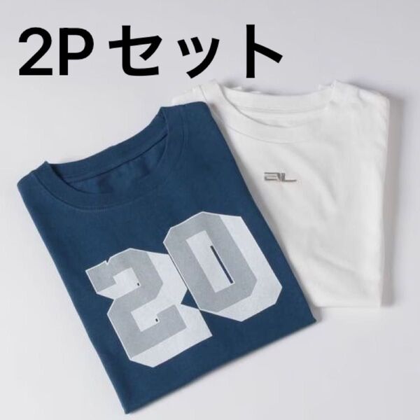 【eL×ONE】 Pack TEE おねさん 白TEE×ネイビーロゴTEE セット Tシャツ 半袖 ジーナシス JEANASIS