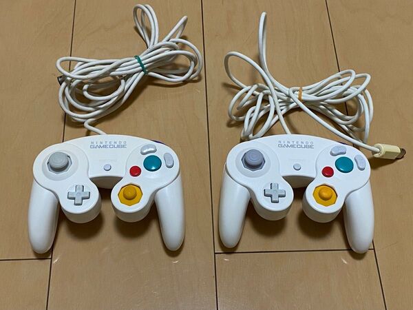 【動作確認済】ゲームキューブコントローラー 後期型 ホワイト 2個セット