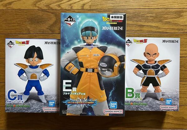 一番くじ ドラゴンボール フィギュア ブルマ クリリン 悟飯 3体セット