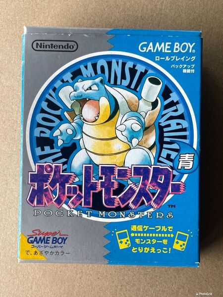 GB ポケットモンスター 青 任天堂 ゲームボーイ ポケモン GAMEBOY 初代 箱 説明書 ブルー ★送料込み