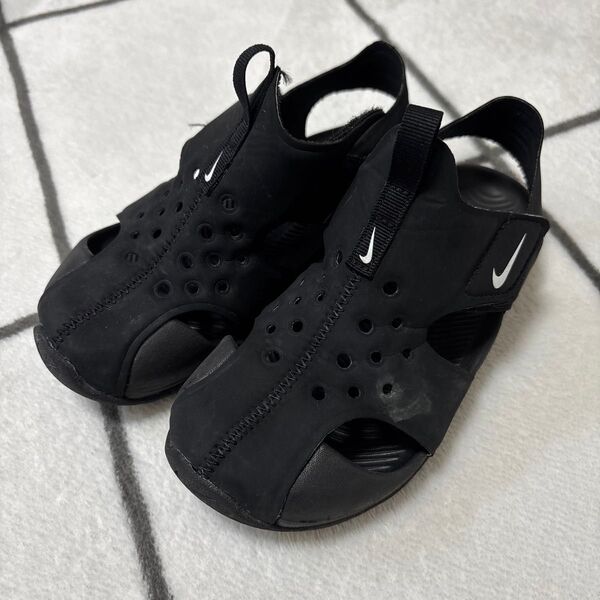NIKE ナイキ キッズ サンダル ブラック 18センチ