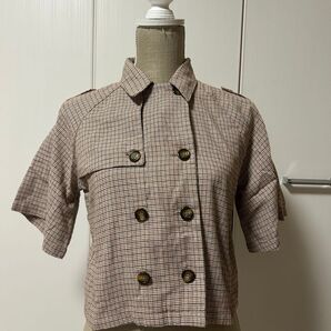 jouetie トレンチ風シャツブラウス