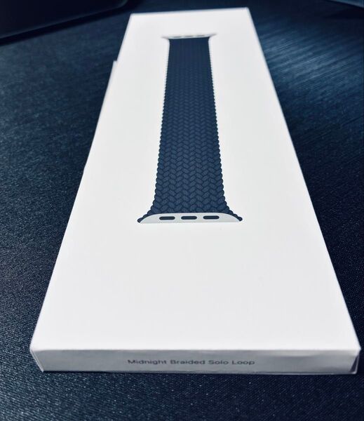 【純正品箱あり】AppleWatch 45MMバンド サイズ⑨ ブレイデッドソロループ ミッドナイト
