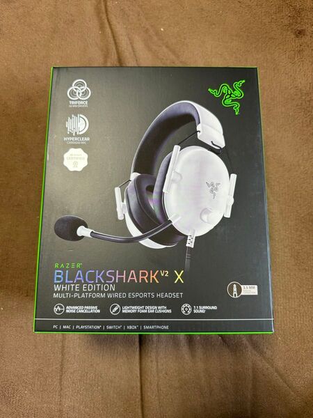 新品未開封 Razer BlackShark V2 X White ゲーミングヘッドセット