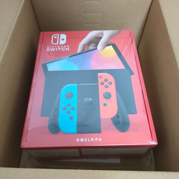 新品未開封 シュリンク付き Nintendo Switch 有機ELモデル ネオンレッド