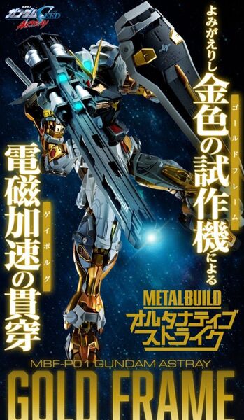 新品 未開封 METAL BUILD ガンダムアストレイ ゴールドフレーム オルタナティブストライク Ver. ガンダ厶SEED