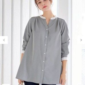 クレリックシャツチュニックブラウス ティアクラッセ L