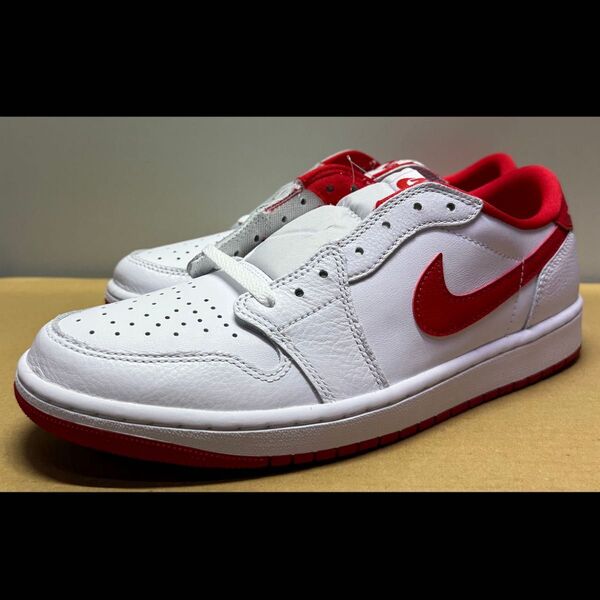 Nike Air Jordan 1 Retro Low OG "White and University Red"