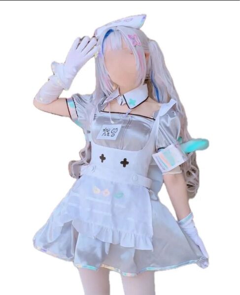 ホロライブ 天音かなた コスプレ 衣装 ナース ウィッグ