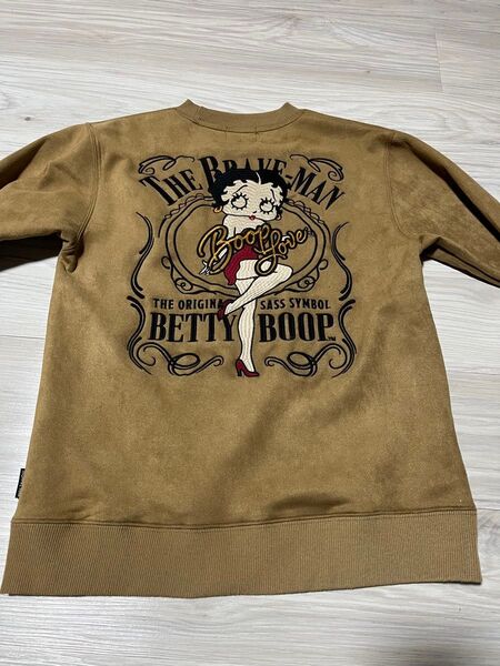 Betty Boop ベティーブープ トレーナー ベロア系生地