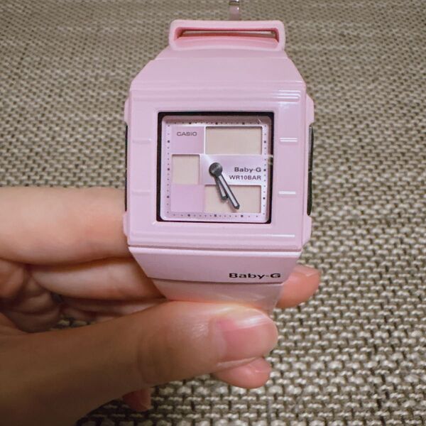 CASIO Baby-G 薄ピンク デジタル腕時計 スクエア BGA-200