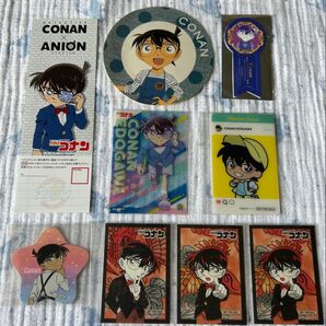 【非売品/新品未使用】 江戸川コナン 9点セット ステッカー カード 特典