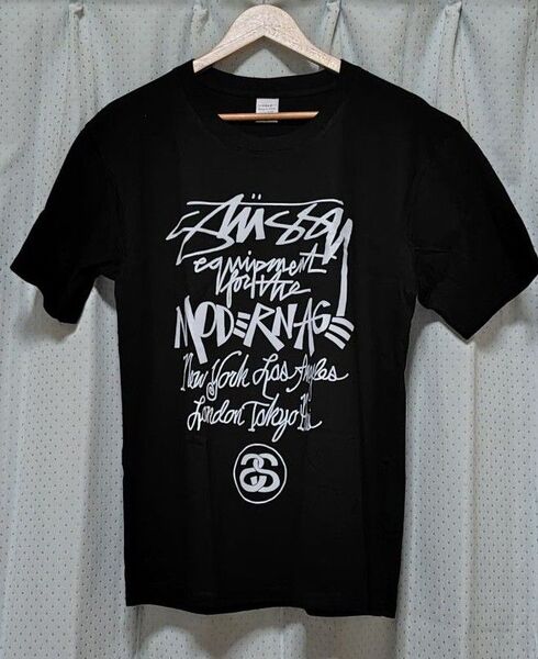 【新品】フロントプリント半袖Tシャツ/カットソー サイズL ブラックメンズ向き ※お値引き歓迎