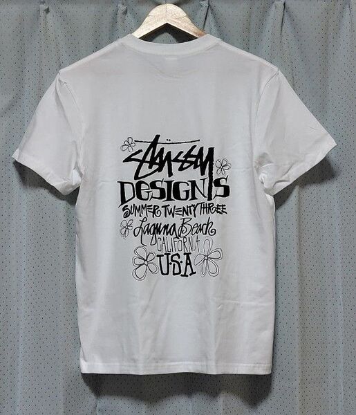 【新品】バックプリント半袖Tシャツ/カットソー サイズL ホワイト メンズ向き ※お値引き歓迎 No.51