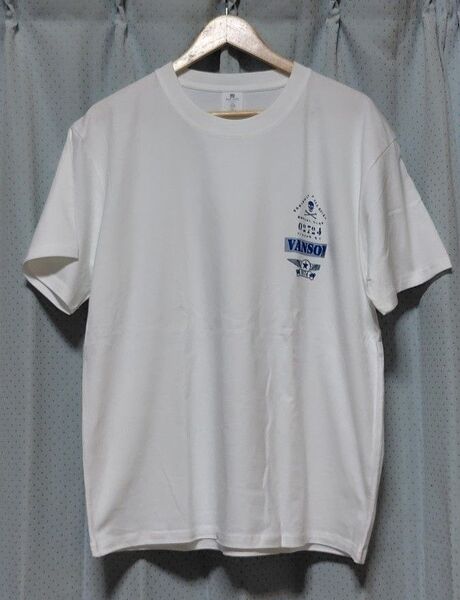 【新品】バックプリント半袖Tシャツ ホワイト バックプリントがカコイイ サイズXL メンズ向き ※お値引き歓迎