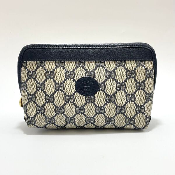 GUCCI グッチ オールドグッチ 小物入れ 化粧ポーチ コーティングキャンバス