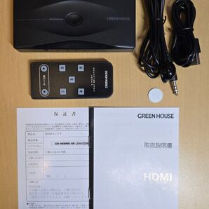 グリーンハウス HDMIセレクタ GH-HSWM5-BK 手動切り替えモデル