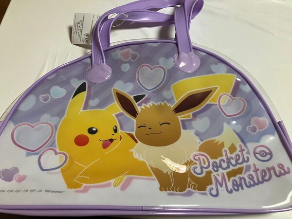 プールバッグ ボストンバッグ ボストン型 ダブルファスナー ポケットモンスター ポケモン ピカチュウ イーブイ