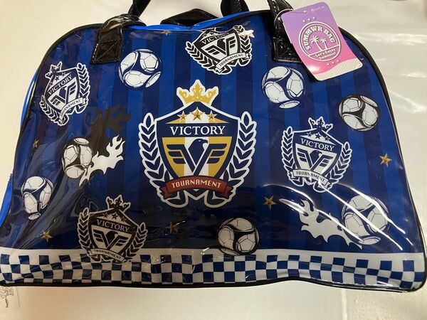 サッカー柄 プールバッグ ボストンバッグ 水泳 プール ビーチバッグ SHO-BI ショービ