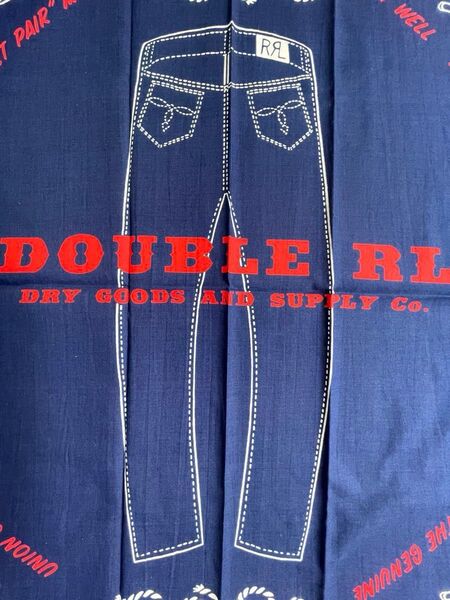 新品タグ付き未使用 RRL バンダナ 大判 ダブルアールエル インディゴ デニム