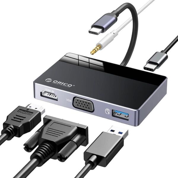 【新品】USBハブ 7-in-1 USB C ハブ アダプター 4K HDMI